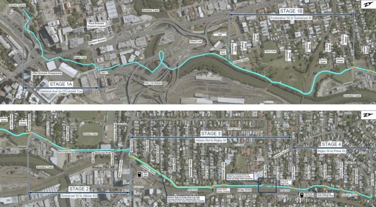 North Brisbane Bikeway – Stages 3 and 4
